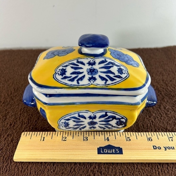 Vintage Japanese lidded trinket dish - Picture 5 of 6